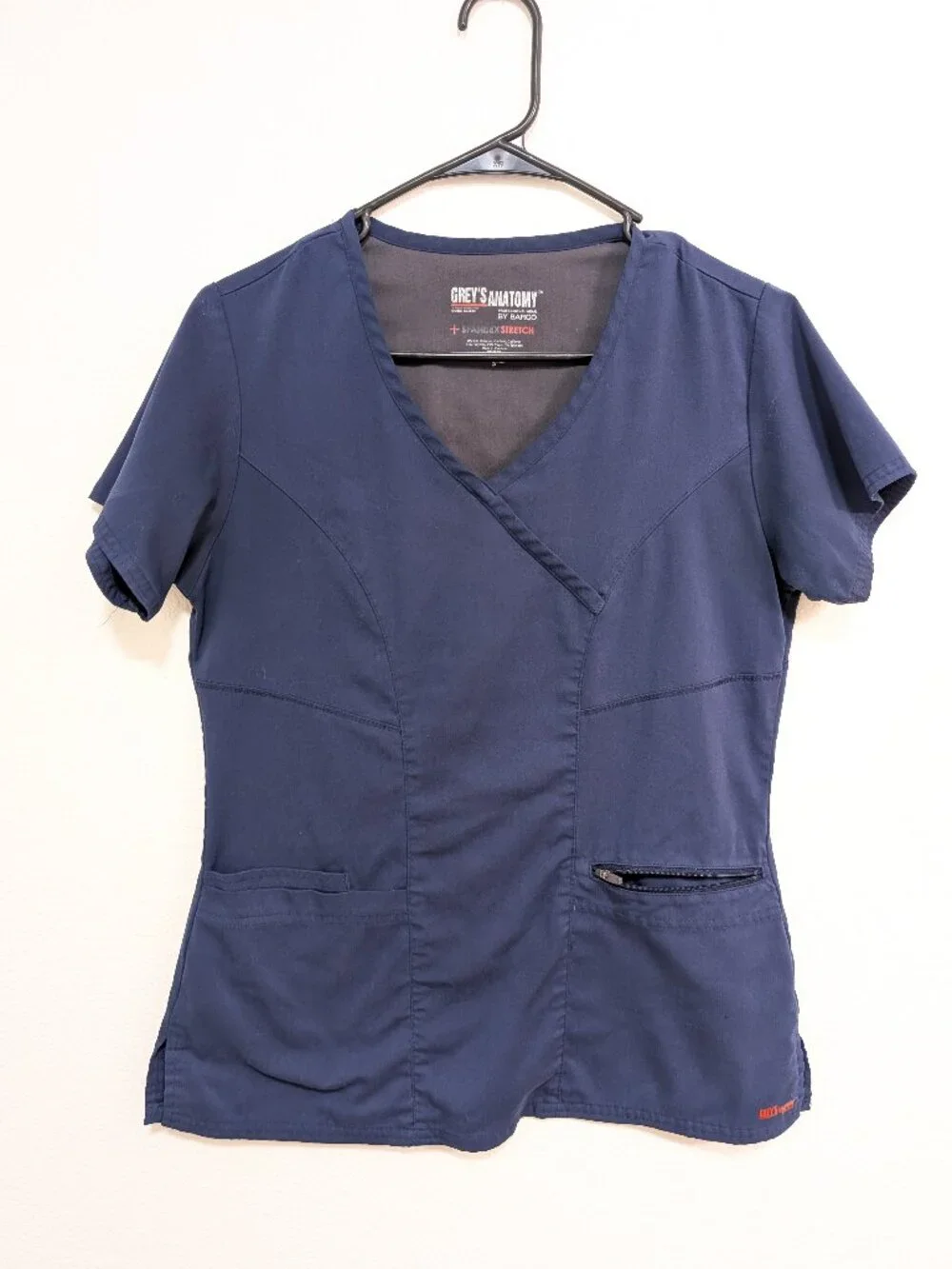 Grey's Anatomy Barco Navy Blue Women's Scrub Top